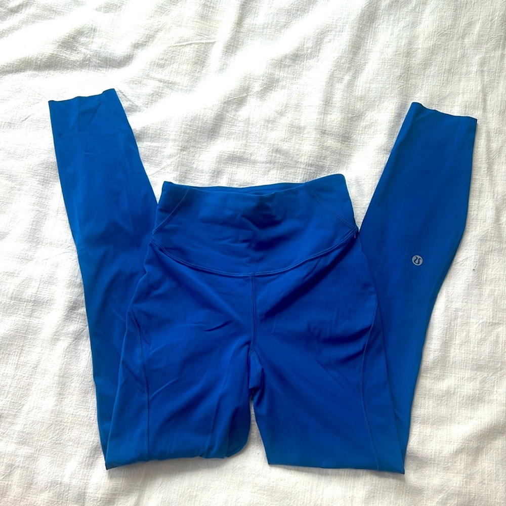 Wunder Under discontinued color Blue leggings lululemon